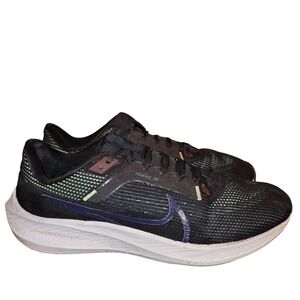 Nike Pegasus 40 Mens Running Shoes‎ Sneakers Black Purple Red US 13